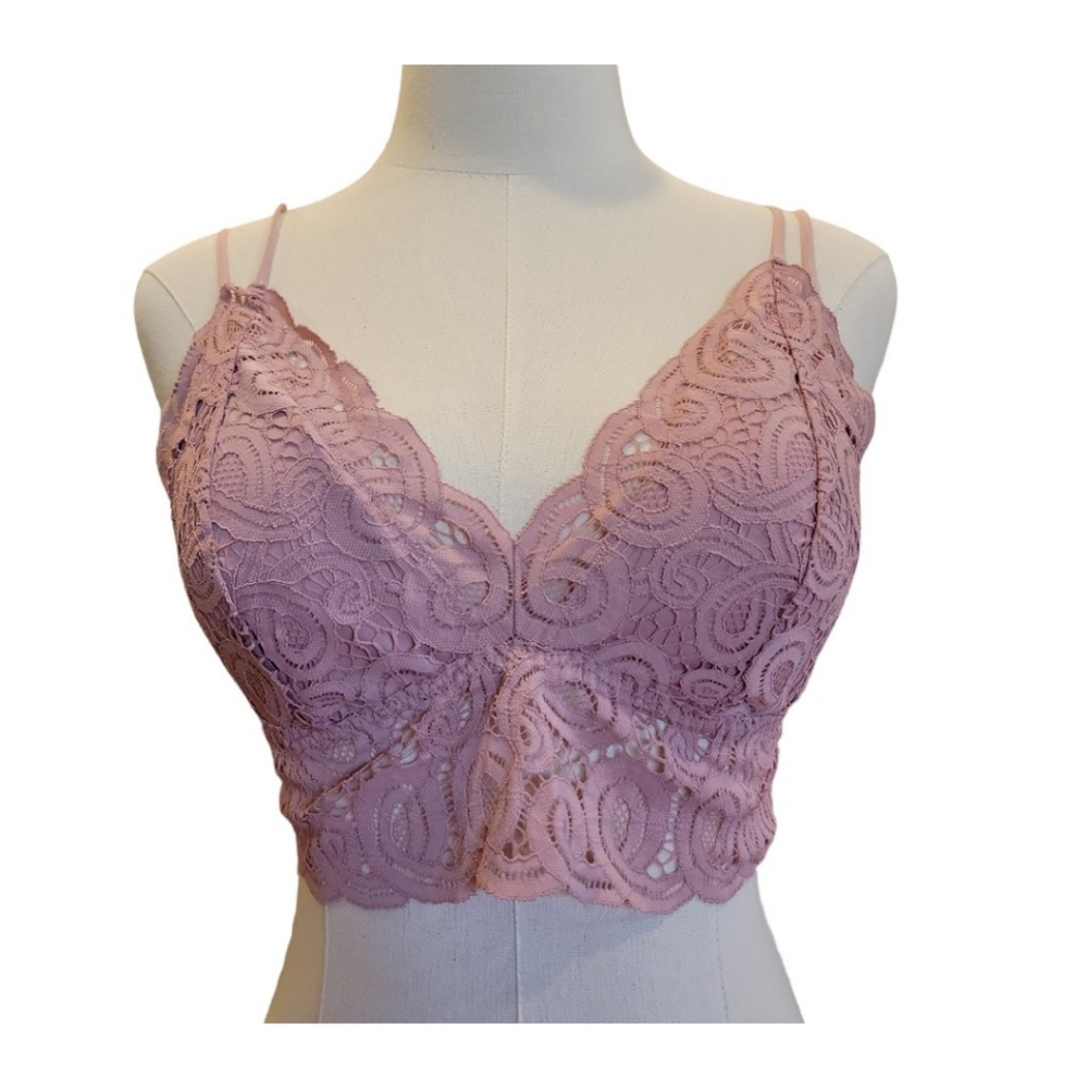 NWOT Victoria Secret Bralette Bra Dusty Rose XL